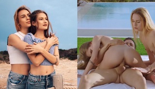 好棒棒就要跟好姊妹分享~ 在泳池边直接跟男友人开杠啦