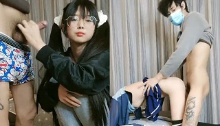 双马尾极品JK制服萝莉~男同学上阵操一炮 (1)